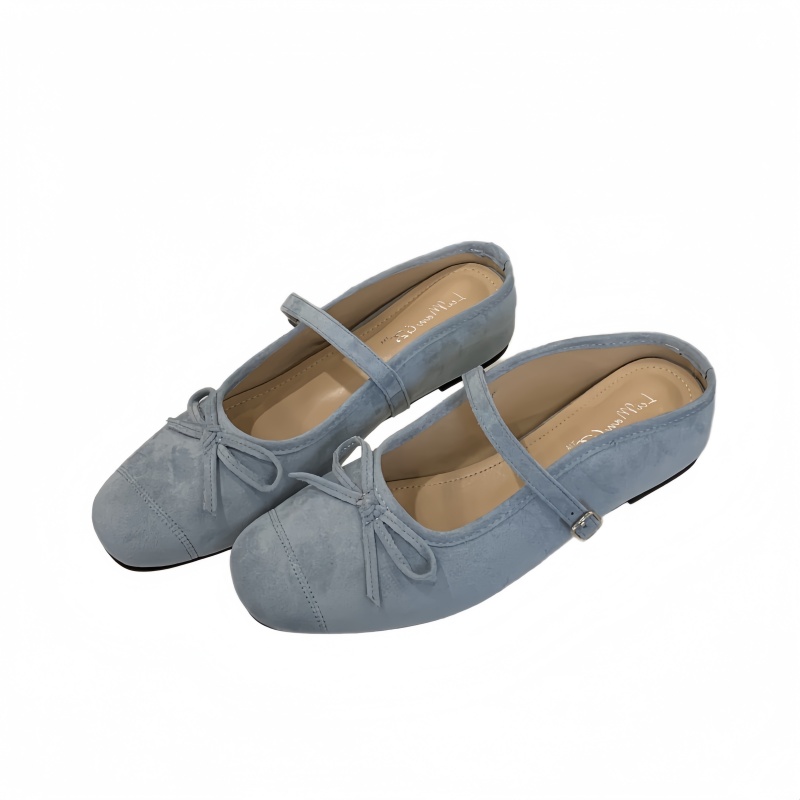 Baotou Half Slippers for Women Height Increasing 2025 Spring Summer New Style Square Toe Bow Low Heel Lazy Mule Slippers