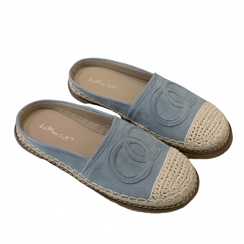 Fengda Women's Casual Mule Slippers Flat Loafers Slip-On Solid Color