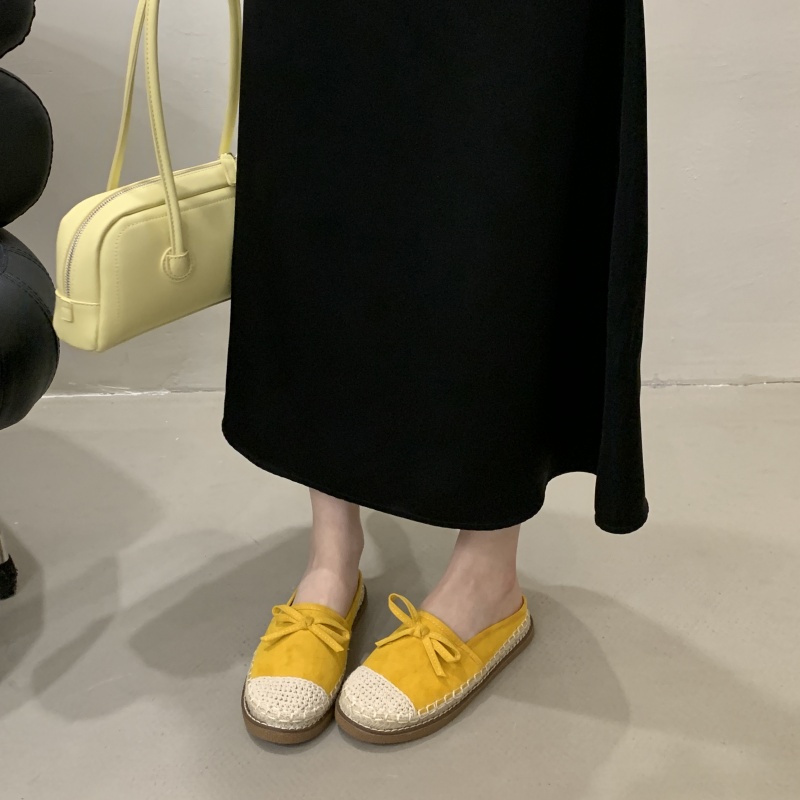1743316284433_330243.jpg Baotou Half Slippers Women Summer 2025 New Style Lazy Mules One Step Fisherman Shoes
