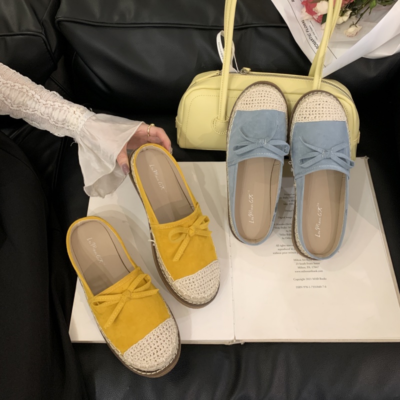1743316286763_523100.jpg Baotou Half Slippers Women Summer 2025 New Style Lazy Mules One Step Fisherman Shoes