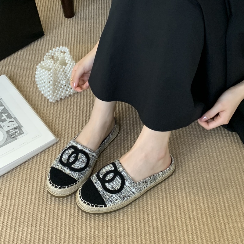 Women's Fisherman Shoes 2025 New Style Chunky Sole Slip-On Mules with Closed Toe