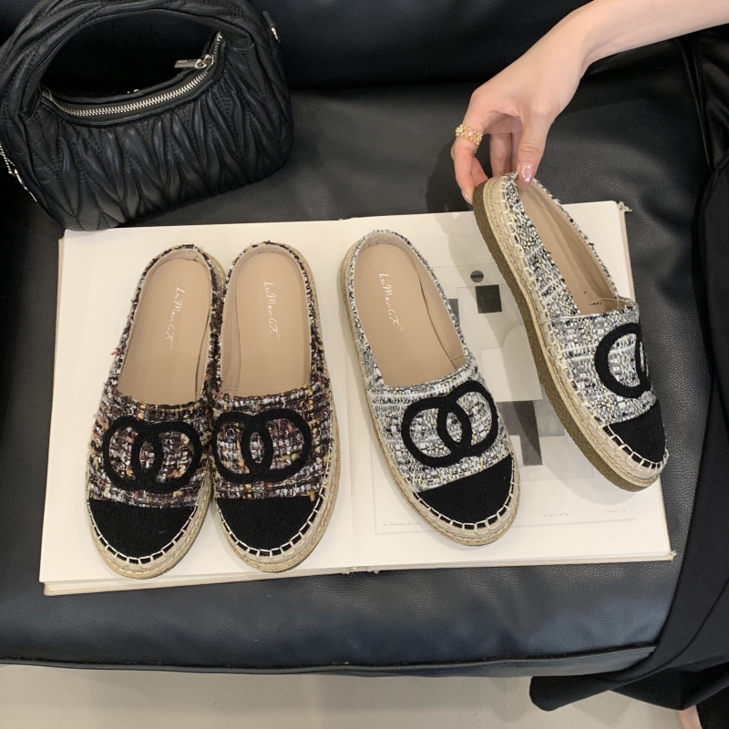 Women's Fisherman Shoes 2025 New Style Chunky Sole Slip-On Mules with Closed Toe
