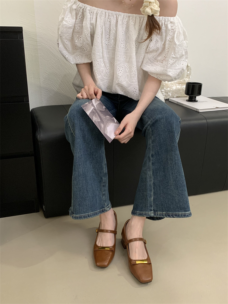 1751704287664_lp0vRq.jpg Retro Mary Jane Shoes for Women 2025 New Summer Low Heel Chunky Heel Square Toe with Buckle Bow