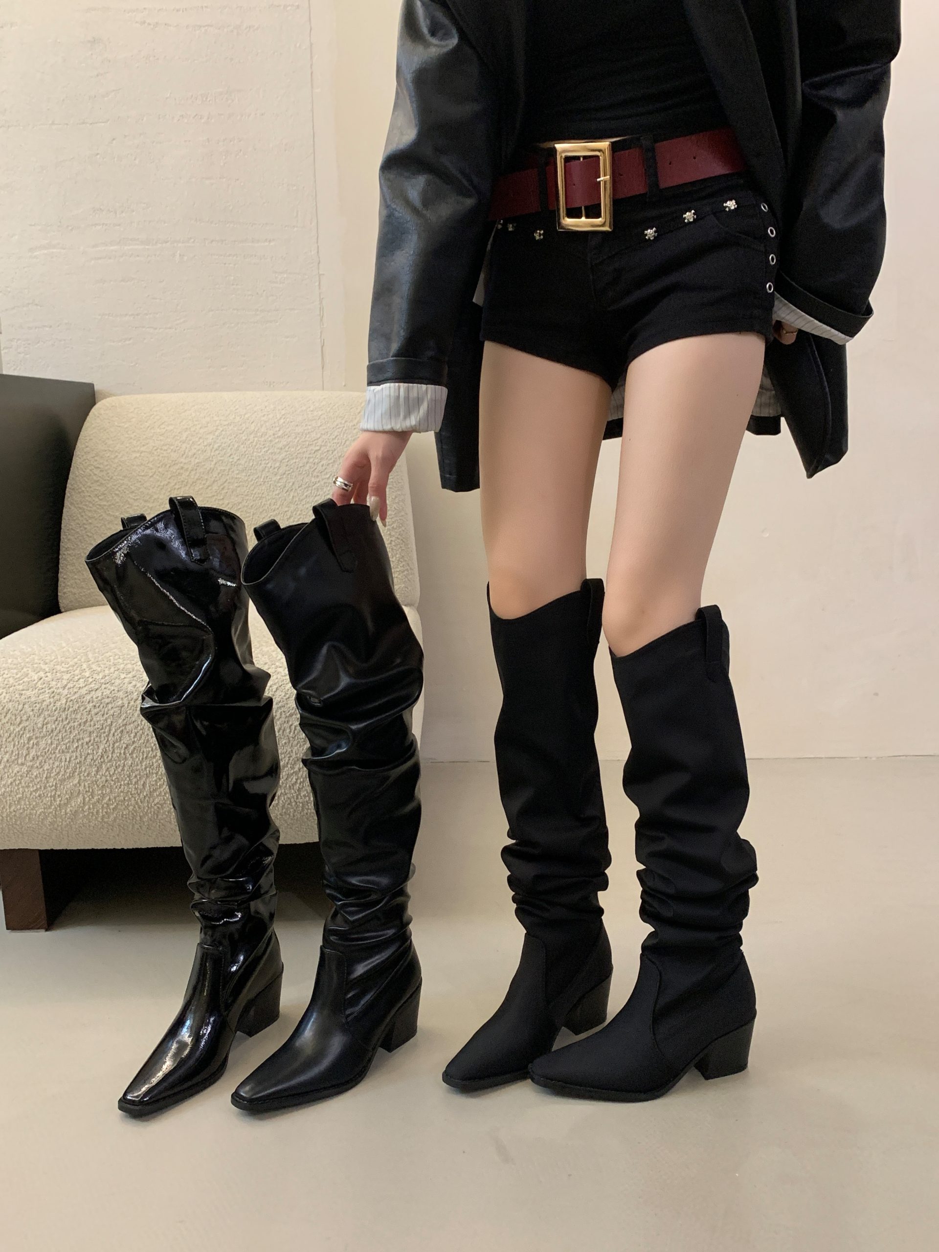 1752208896279_W0ORAw.jpg BUBUFLY Women's Over Knee High Heel Boots 2025 Fall Chunky Heel Western Boots