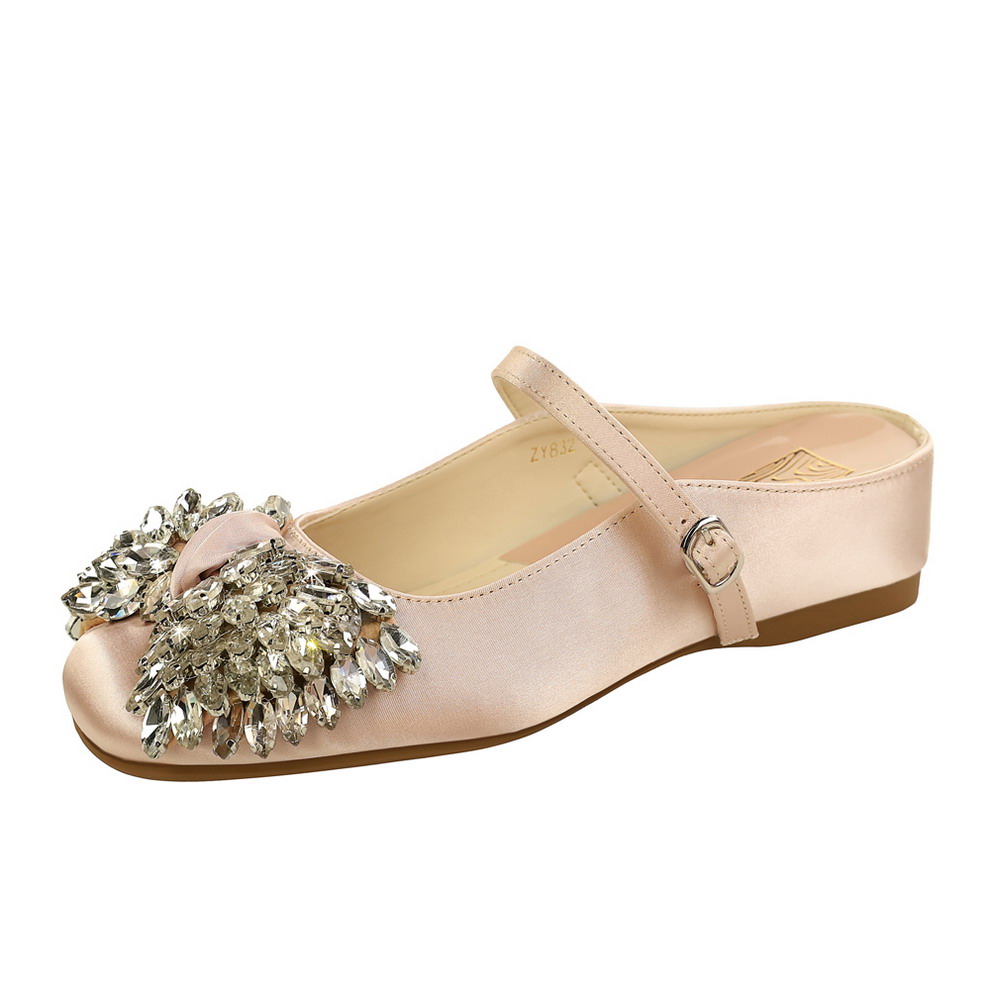 1783663930829_GJazmP.jpg French Rhinestone Bow Satin Square Toe Comfortable Slippers for Women