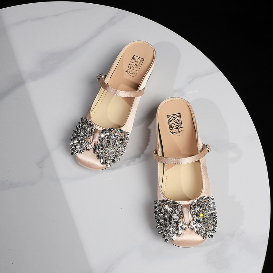1783663930873_dvvGv8.jpg French Rhinestone Bow Satin Square Toe Comfortable Slippers for Women